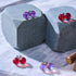 Blood Moon | .925 Sterling Silver | Galaxy Glass Stud Earrings